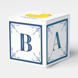 Anspruchsvolle Duck Blue Baby Block Geschenkboxen Geschenkschachtel