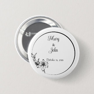 Anspruchsvolle Elegance Wedding Keepake Button