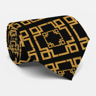 Anspruchsvolle Gold Abstrakt Mens Neck Tie Krawatte