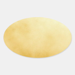 Anspruchsvolle Gold Oval Foil Imitate Ovaler Aufkleber