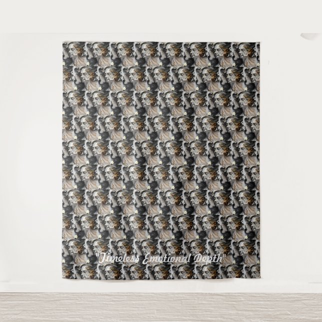 "Anspruchsvolle Goldakzente" Wandteppich (Vorderseite)