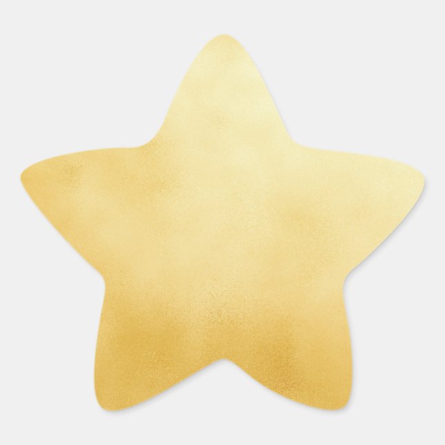 Anspruchsvolle Golden Foil Imitate Gold Star Stern-Aufkleber (Vorderseite)