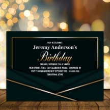 Anspruchsvolle Green Gold Geburtstagsparty