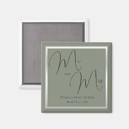 Anspruchsvolle Hochzeit & Silver Wedding Magnet