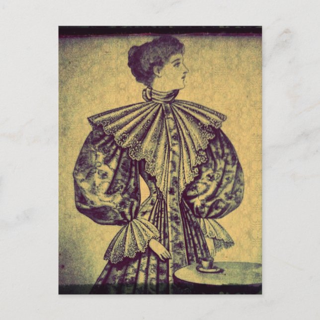 Anspruchsvolle Lady Postcard Postkarte (Vorderseite)