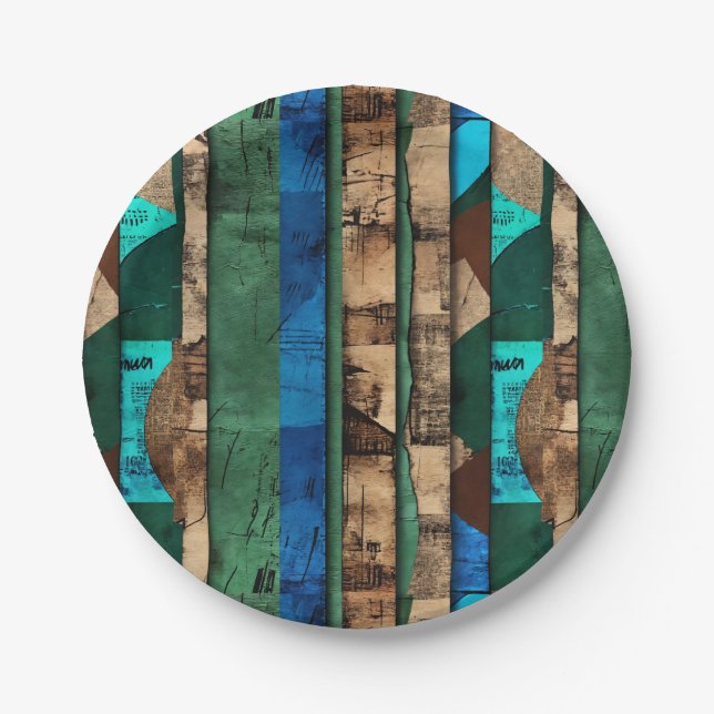 Anspruchsvolle Luxuskaribik Pappteller (Vorderseite)