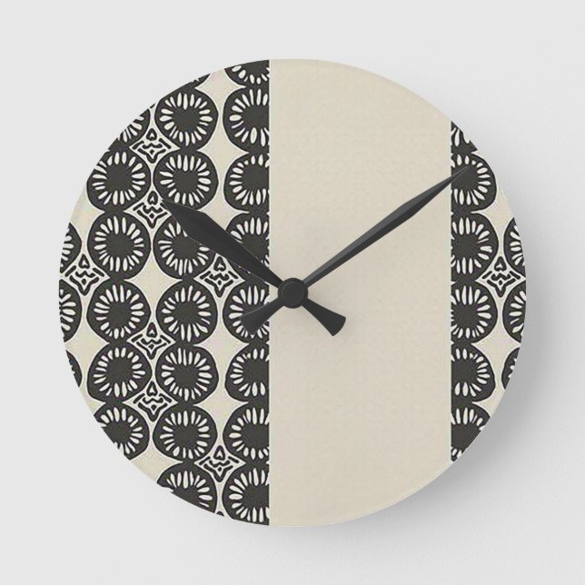 Anspruchsvolle Luxuskaribik Runde Wanduhr (Vorderseite)