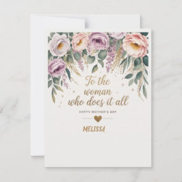 Anspruchsvolle Muttertagskarte Mitteilungskarte