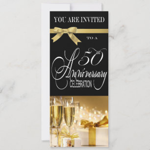 Anspruchsvolle Party Einladung zum 50. Jubiläum
