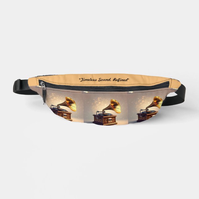 "Anspruchsvolle Retro-Musik" Bauchtasche (Vorderseite)