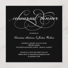 Anspruchsvolle Script-Probe-Dinner Einladung
