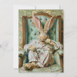 Anspruchsvoller Hase Feiertagskarte
