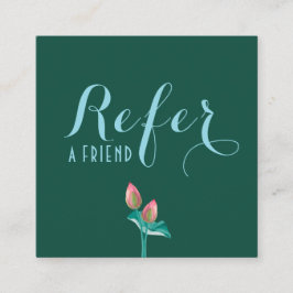 Anspruchsvoller Therapeut für Aquamarine Lotus Blu Empfehlungskarte