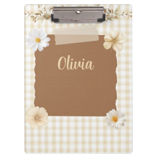 Anspruchsvolles Design mit ruhiger Briefmarke und Klemmbrett