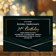 Anspruchsvolles Green Gold 21. Geburtstag Party