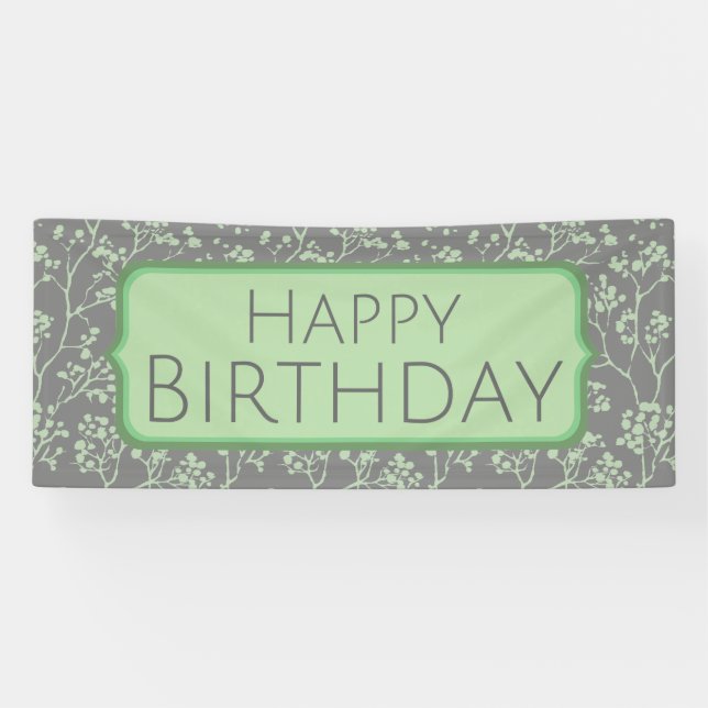 Anspruchsvolles Happy Birthday Banner (Horizontal)