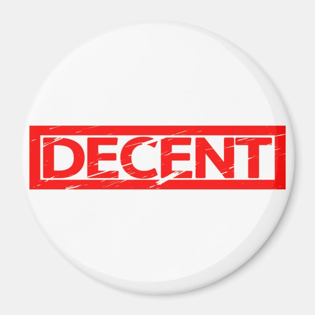 Anständige Briefmarke Magnet (Vorne)