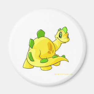 Anstarren von gelbem Chomby Magnet
