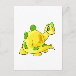 Anstarren von gelbem Chomby Postkarte