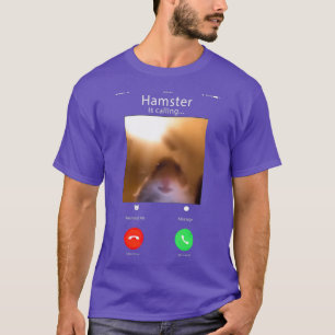 Anstarter eines feuchten Hamsters aus Meme T-Shirt