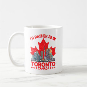 Anstatt in Toronto Kanada Skyline Zitat Kaffeetasse
