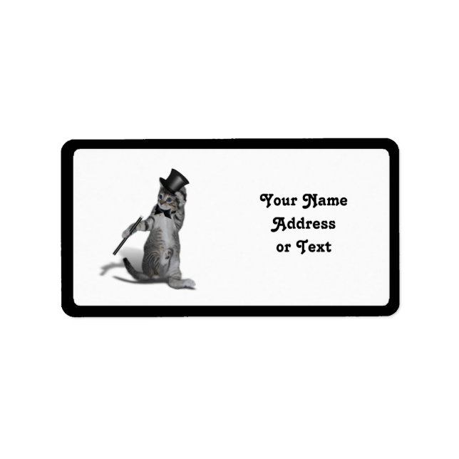 Anstechend Tanzkitte Adressaufkleber (Vorne)