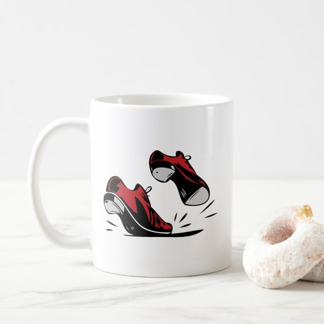 Anstechend Tanzschuhe Kaffeetasse (Mit Donut)
