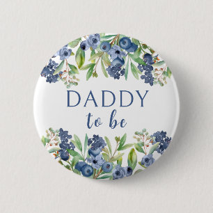 Ansteckbutton für werdenden Vater für Blaubeer-Bab Button