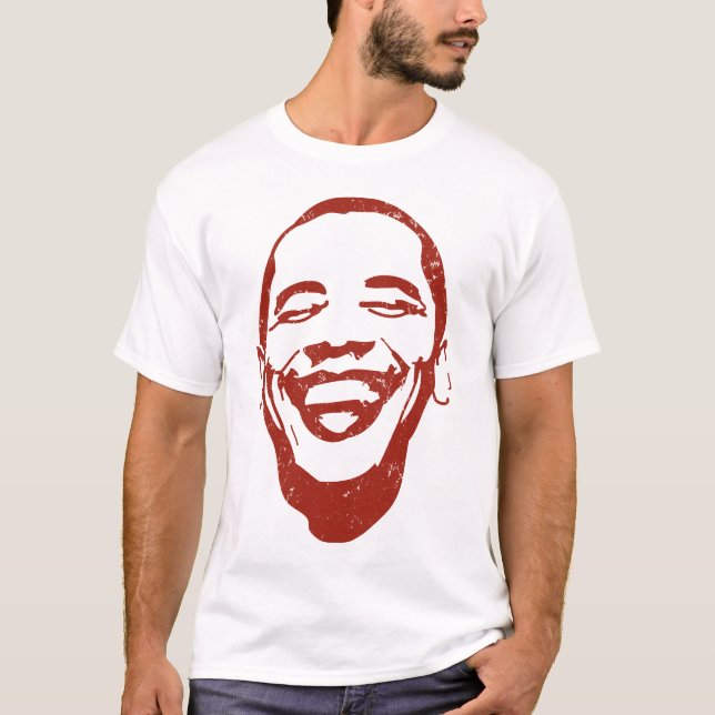 "Ansteckendes Lächeln-" T - Shirt Obama (Vorderseite)