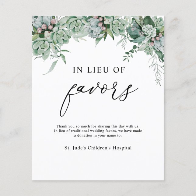 Anstelle der Spendenbefürworter unterzeichnen (Vorderseite)