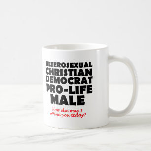 Anstößiger Demokrat männlicher Christlicher-Mug-Hu Tasse