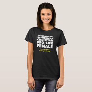 Anstößiges republikanisches christliches Frau-Shir T-Shirt