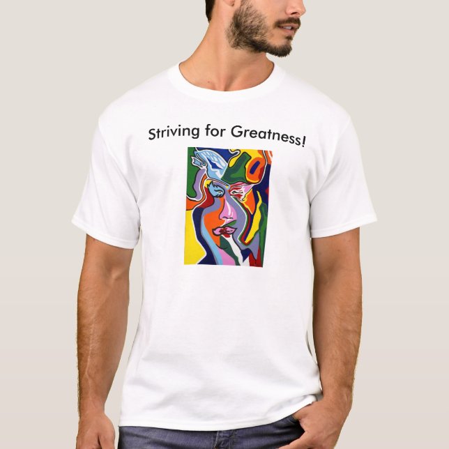 Anstreben Größen-T - Shirt (Vorderseite)