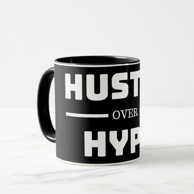 Anstrengen über die Hype-Tasse Tasse (Vorderseite Links)