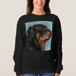 Anstrich eines schönen Rottweilers von der Seite L Sweatshirt