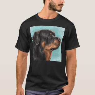 Anstrich eines schönen Rottweilers von der Seite L T-Shirt