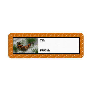 Anstrich Lady Butterfly-Geschenkmarke