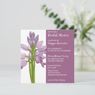 Anstrich orchid Brautdusche Einladung