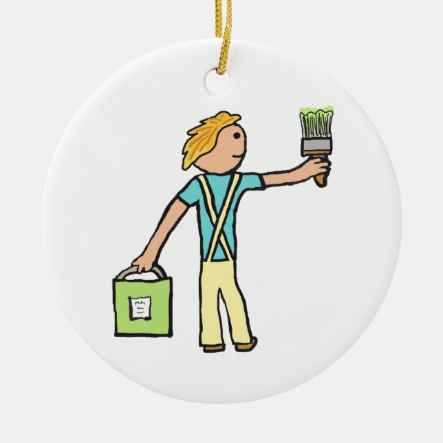 Anstrich und Dekorieren Keramik Ornament (Vorne)