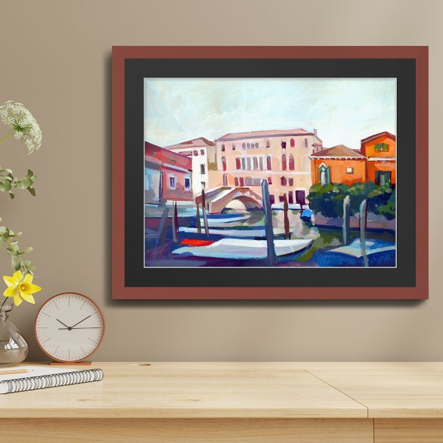 Anstrich von Booten aus Dorsoduro, Venedig, IT Poster (Von Creator hochgeladen)
