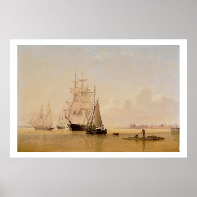 Anstrich von Schiffen (Öl auf Leinwand) 2 Poster (Vorne)