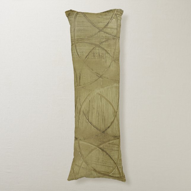 Anstrich von verbundenen Kreisen durch Jennifer Go Seitenschläferkissen (Vorderseite Vertikal)