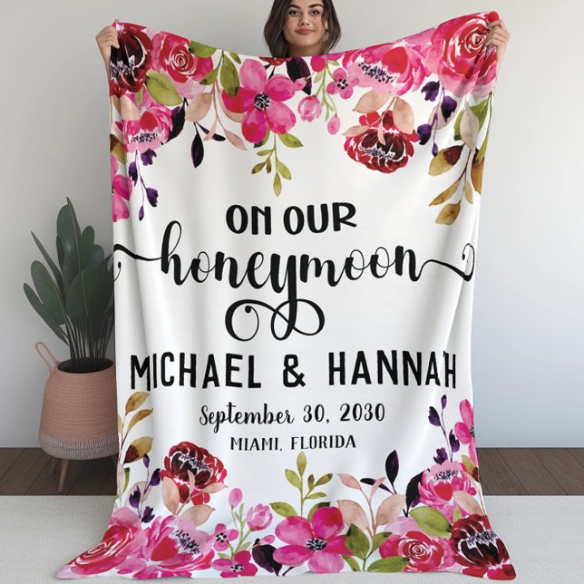 Anstrichene Blume auf unserer Flitterwoche Fleecedecke (Von Creator hochgeladen)