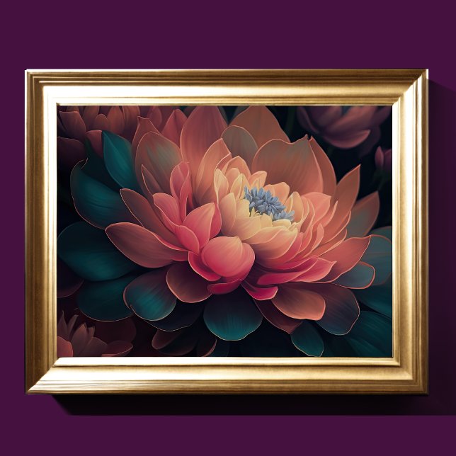 Anstrichene Blume Fett 4:3 Poster (Von Creator hochgeladen)