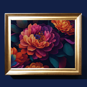 Anstrichene Blume Fett 4:3 Poster