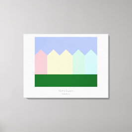 Anstrichene Ladys - Alamo Square - San Francisco Leinwanddruck