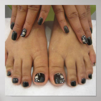 Anstrichene Nägel Poster