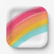 Anstrichene Rainbow Birthday Paper-Teller