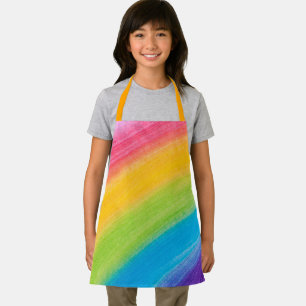 Anstrichene Regenbogenkids Schürze