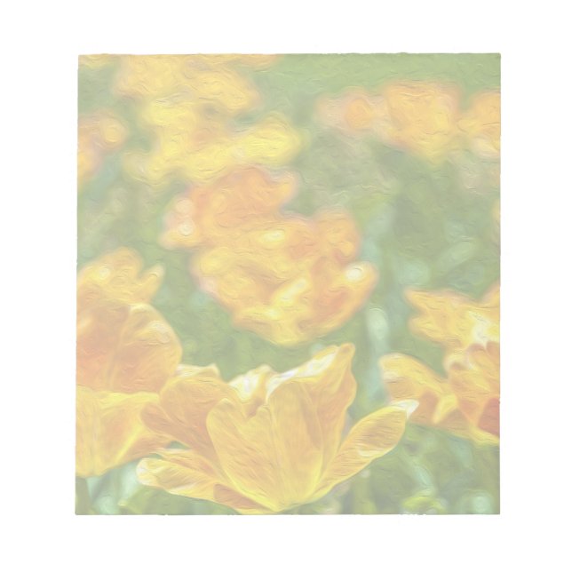 Anstrichene Tulips Notizblock (Vorderseite)